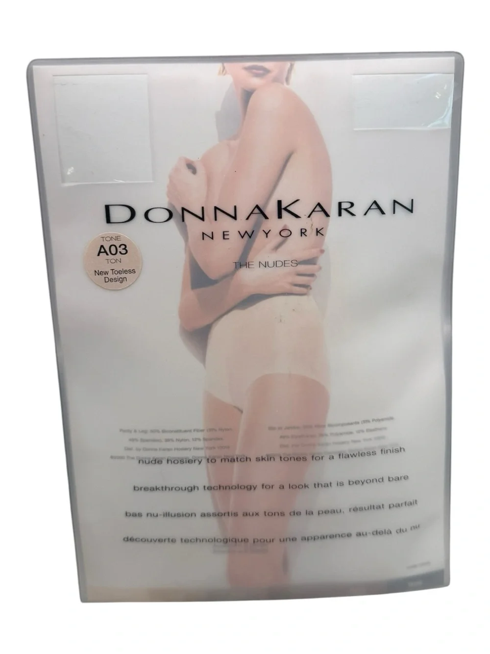 Donna Karan The Nudes Toeless Control Top Hosiery Pantyhose K0A069, A03 MED